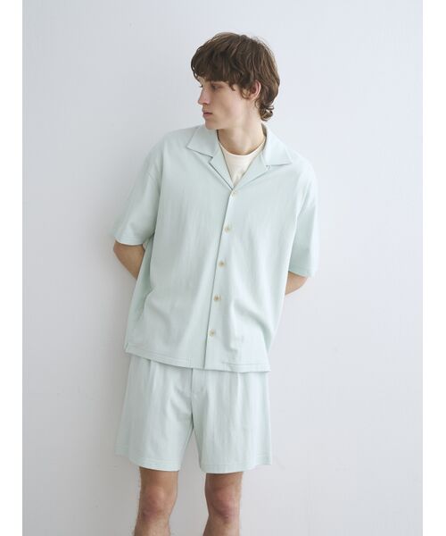 three dots / スリードッツ シャツ・ブラウス | Men's doubleknitsupima s/s shirt | 詳細8