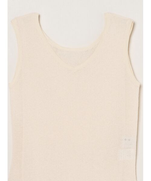 three dots / スリードッツ タンクトップ | Alora sheer 2way tank | 詳細2