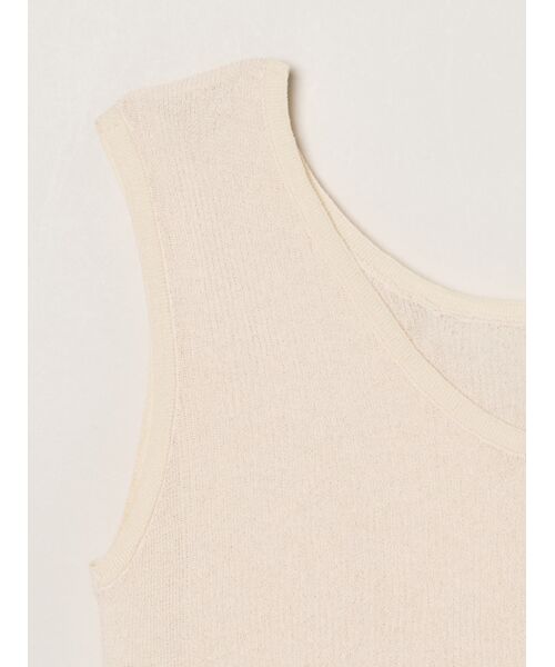 three dots / スリードッツ タンクトップ | Alora sheer 2way tank | 詳細3