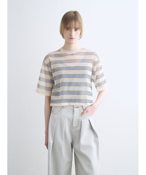 three dots / スリードッツ Tシャツ | Alora sheer Tshirt | 詳細6