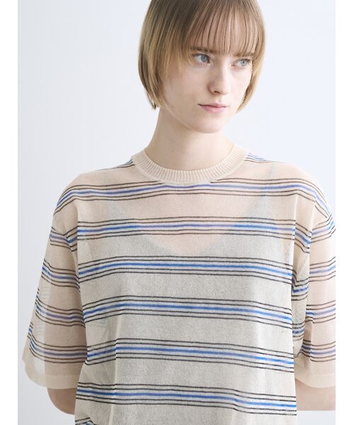 three dots / スリードッツ Tシャツ | Alora sheer Tshirt | 詳細7