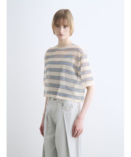 three dots / スリードッツ Tシャツ | Alora sheer Tshirt | 詳細8