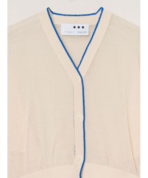 three dots / スリードッツ カーディガン・ボレロ | Alora sheer cardigan | 詳細2