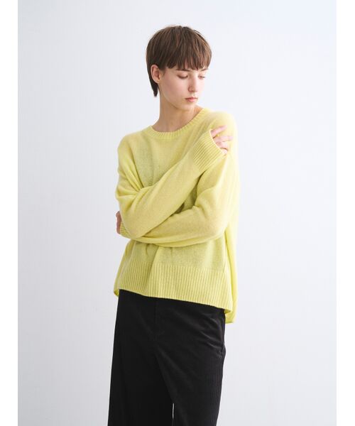 three dots / スリードッツ ニット・セーター | Holiday cashmere pullover | 詳細8