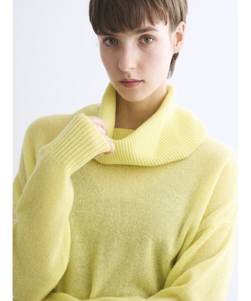 three dots / スリードッツ マフラー・ショール・スヌード・ストール | Holiday cashmere collar snood | 詳細6