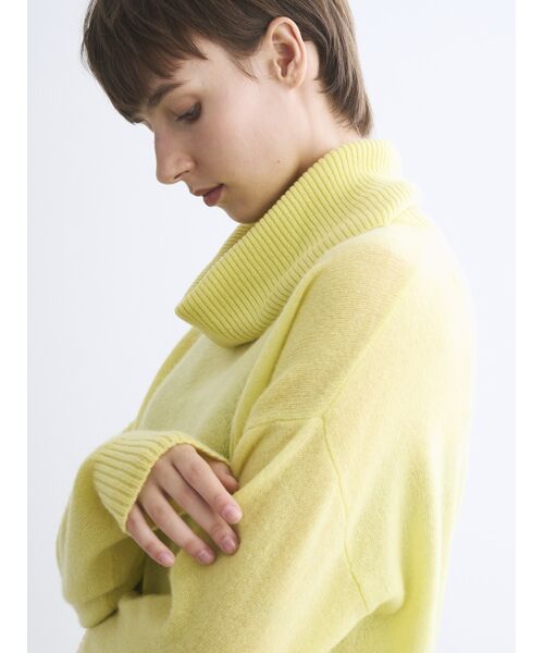 three dots / スリードッツ マフラー・ショール・スヌード・ストール | Holiday cashmere collar snood | 詳細7