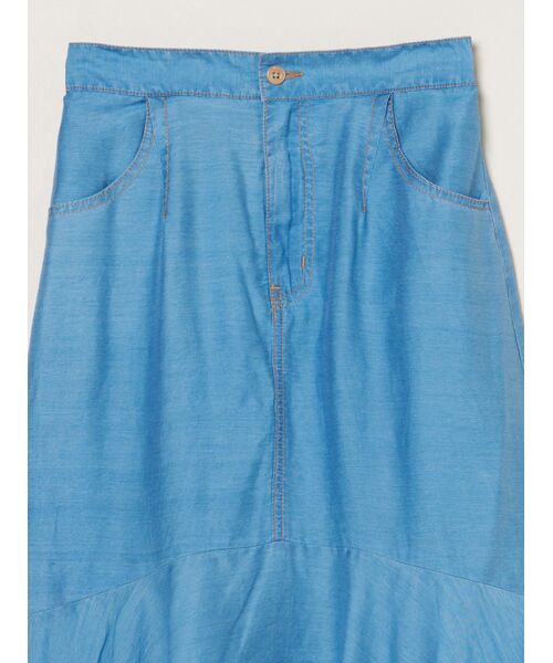 three dots / スリードッツ スカート | Sheer denim skirt | 詳細2