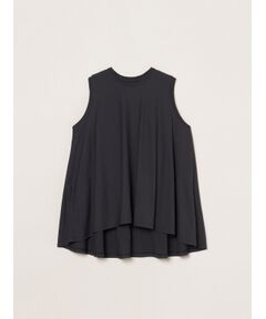 three dots / スリードッツ タンクトップ | Dry cotton dress tee drape tank