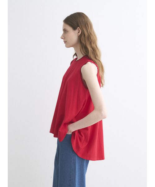 three dots / スリードッツ タンクトップ | Dry cotton dress tee drape tank | 詳細8