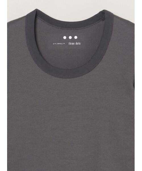three dots / スリードッツ Tシャツ | Shiny rib jessica | 詳細2