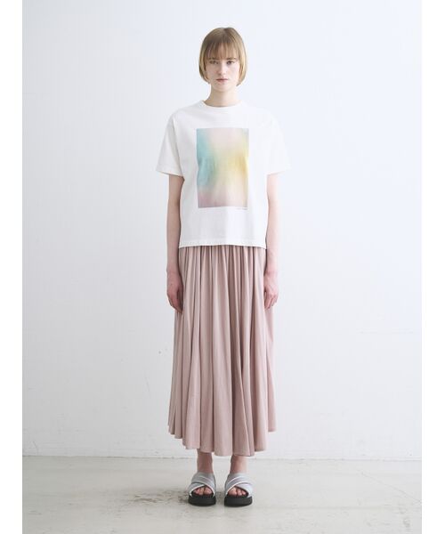three dots / スリードッツ スカート | Jersey colette windflair skirt | 詳細9