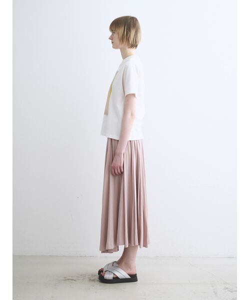 three dots / スリードッツ スカート | Jersey colette windflair skirt | 詳細10