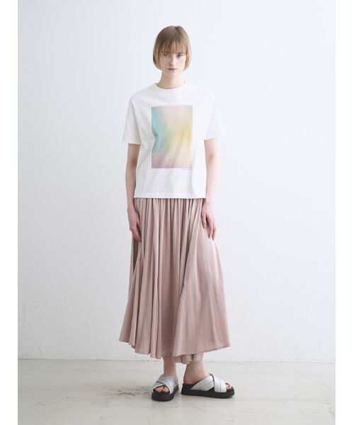 three dots / スリードッツ スカート | Jersey colette windflair skirt | 詳細7