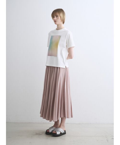 three dots / スリードッツ スカート | Jersey colette windflair skirt | 詳細8