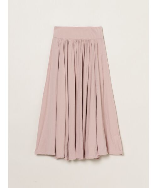 three dots / スリードッツ スカート | Jersey colette windflair skirt（mauve petal）