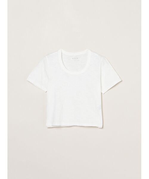 three dots / スリードッツ その他トップス | Organic slub jessica（white）