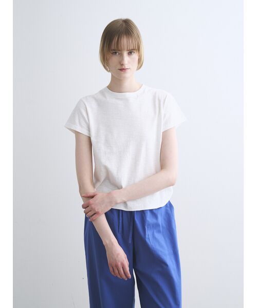 three dots / スリードッツ Tシャツ | Organic slub crew neck | 詳細6