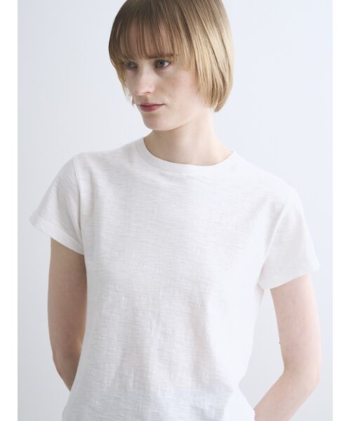 three dots / スリードッツ Tシャツ | Organic slub crew neck | 詳細7
