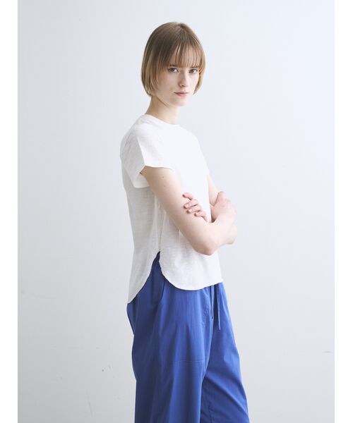 three dots / スリードッツ Tシャツ | Organic slub crew neck | 詳細8