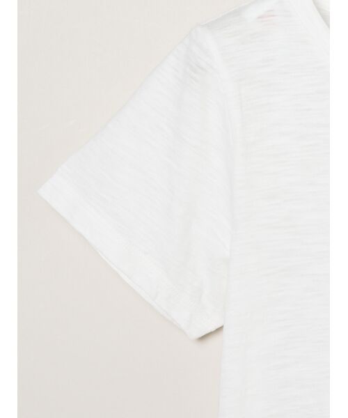 three dots / スリードッツ Tシャツ | Organic slub v neck | 詳細3