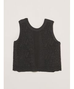 three dots / スリードッツ タンクトップ | Panama lace 2way tank