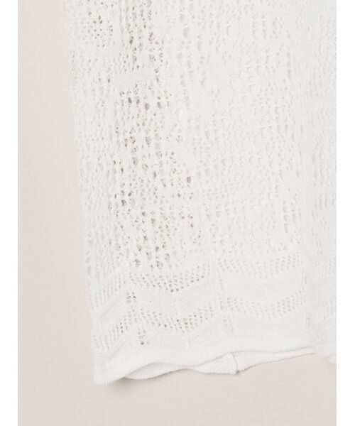 three dots / スリードッツ タンクトップ | Panama lace 2way tank | 詳細4