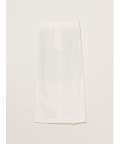 three dots / スリードッツ スカート | Cotton linen narrow skirt