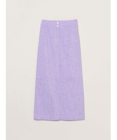 three dots / スリードッツ スカート | Cotton linen narrow skirt