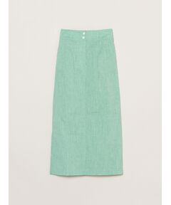 three dots / スリードッツ スカート | Cotton linen narrow skirt