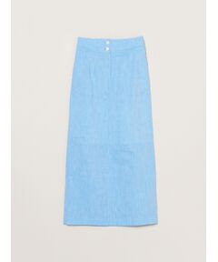 three dots / スリードッツ スカート | Cotton linen narrow skirt