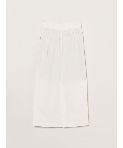 three dots / スリードッツ スカート | Cotton linen narrow skirt | 詳細1