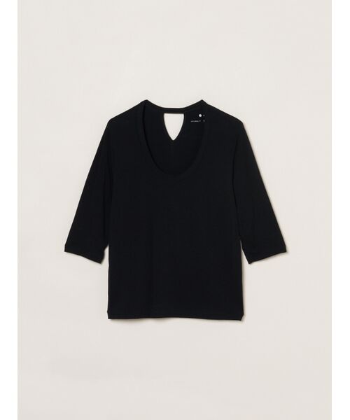 three dots / スリードッツ Tシャツ | Travel line jessica tee（black）