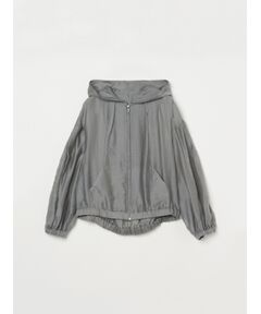 three dots / スリードッツ パーカー | Shiny shirt zip up hoody