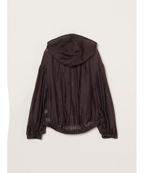 three dots / スリードッツ パーカー | Shiny shirt zip up hoody | 詳細1