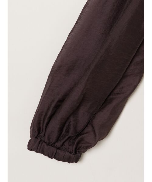 three dots / スリードッツ パーカー | Shiny shirt zip up hoody | 詳細3