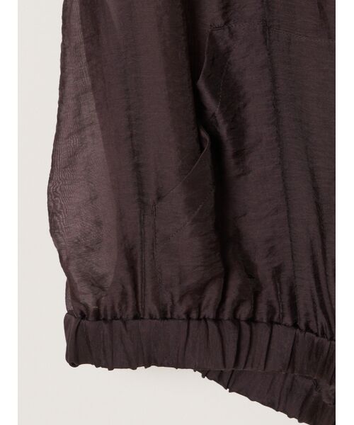 three dots / スリードッツ パーカー | Shiny shirt zip up hoody | 詳細4