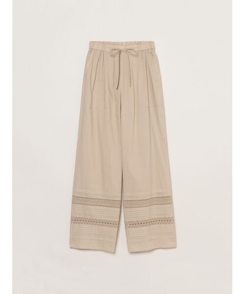 three dots / スリードッツ その他パンツ | Jerome lace pants（beige）