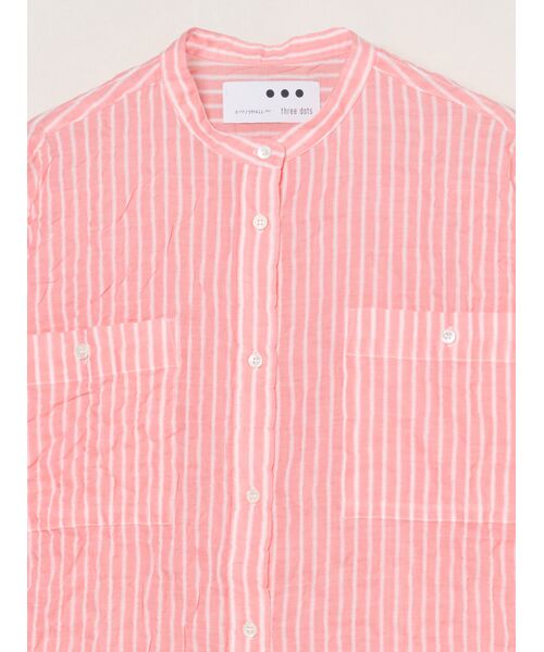 three dots / スリードッツ その他トップス | Shirring swell shirt | 詳細2