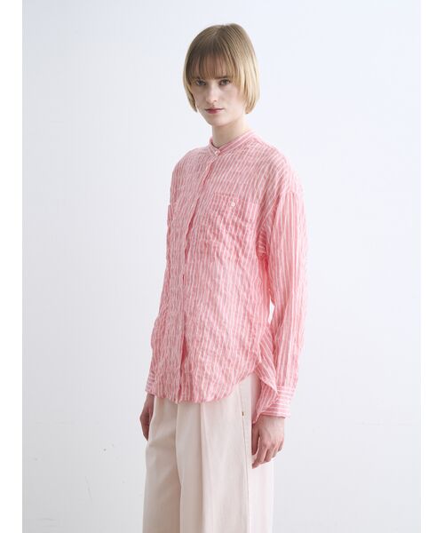 three dots / スリードッツ その他トップス | Shirring swell shirt | 詳細8