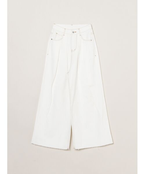 three dots / スリードッツ その他パンツ | Tint denim pants(white)