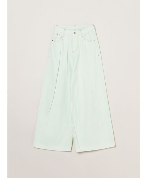 three dots / スリードッツ その他パンツ | Tint denim pants(tint mint)