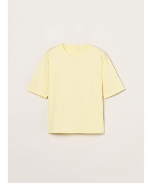 three dots / スリードッツ Tシャツ | Suvin 28 jersey crew neck tee（lemon）