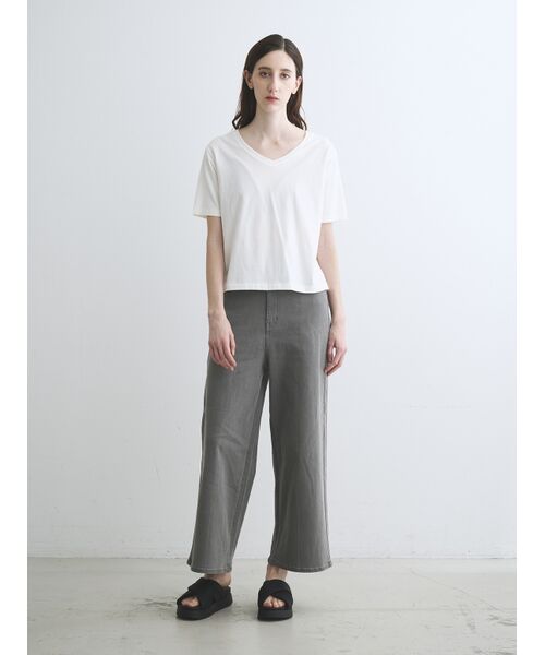 three dots / スリードッツ Tシャツ | Suvin 28 jersey v neck tee | 詳細9