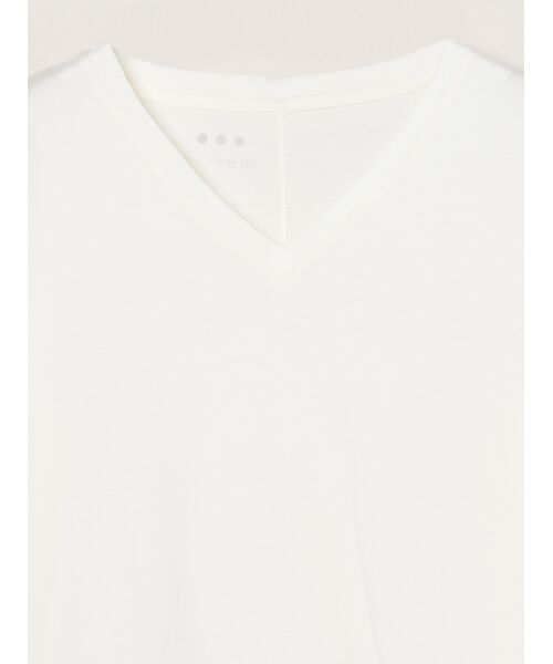 three dots / スリードッツ Tシャツ | Suvin 28 jersey v neck tee | 詳細2