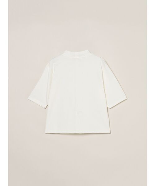 three dots / スリードッツ Tシャツ | Suvin 28 jersey mock neck tee | 詳細1