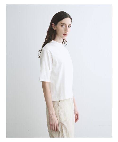three dots / スリードッツ Tシャツ | Suvin 28 jersey mock neck tee | 詳細8