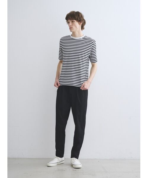 three dots / スリードッツ Tシャツ | Men's Powderycotton border s/s T | 詳細10