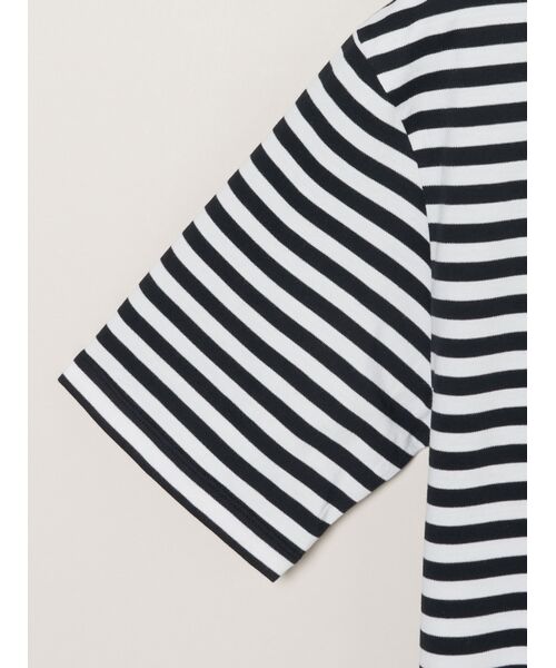 three dots / スリードッツ Tシャツ | Men's Powderycotton border s/s T | 詳細3