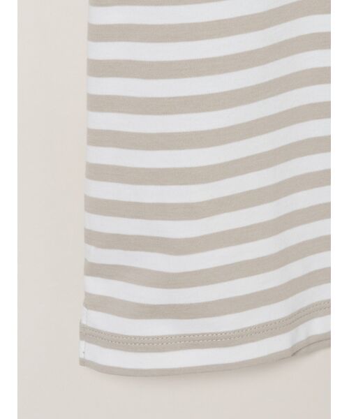 three dots / スリードッツ ポロシャツ | Men's Powdery cotton border polo | 詳細4