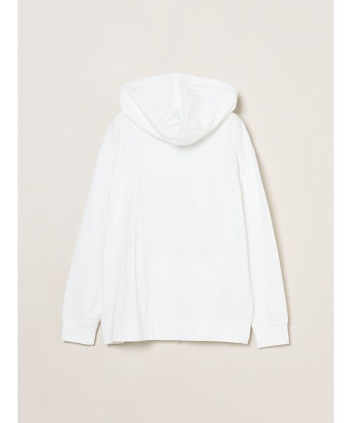 three dots / スリードッツ パーカー | Men's Powdery cotton zip up hoody | 詳細1